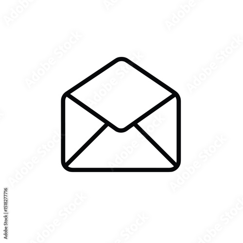 Envelope icon in trendy line design. Email icon set.