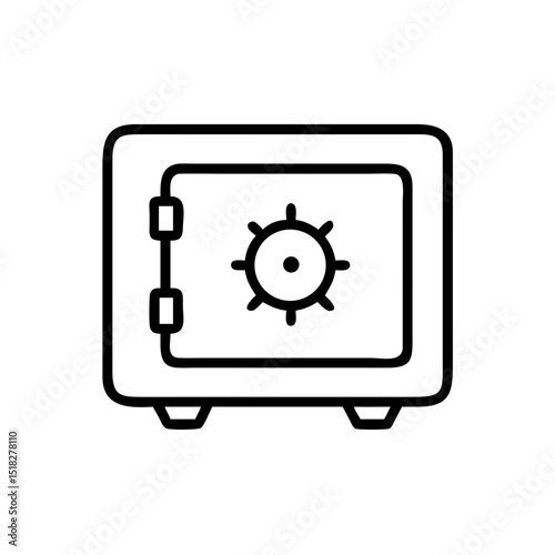 A secure safe icon representing protection and security