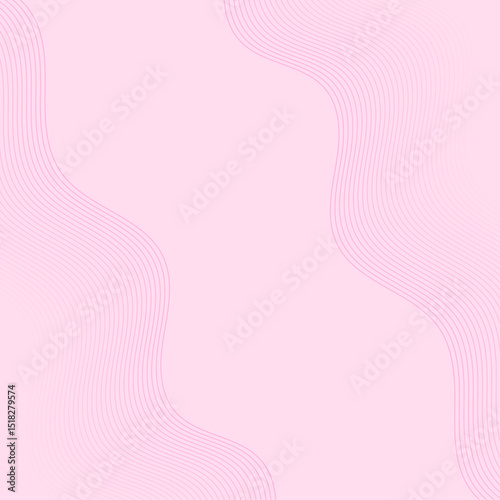 Abstract background with lines and waves. Banner. Element for design isolated. Vector background for brochure, booklet, flyer, poster. Pink gradient. Love, sweet, softness
