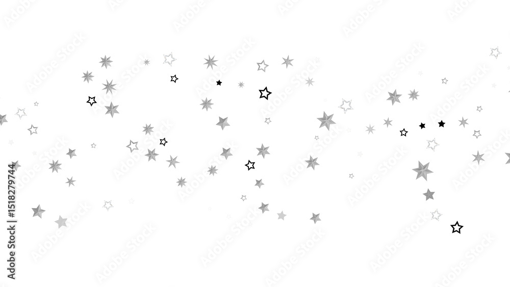 Fototapeta premium A digital illustration of scattered stars against a black background