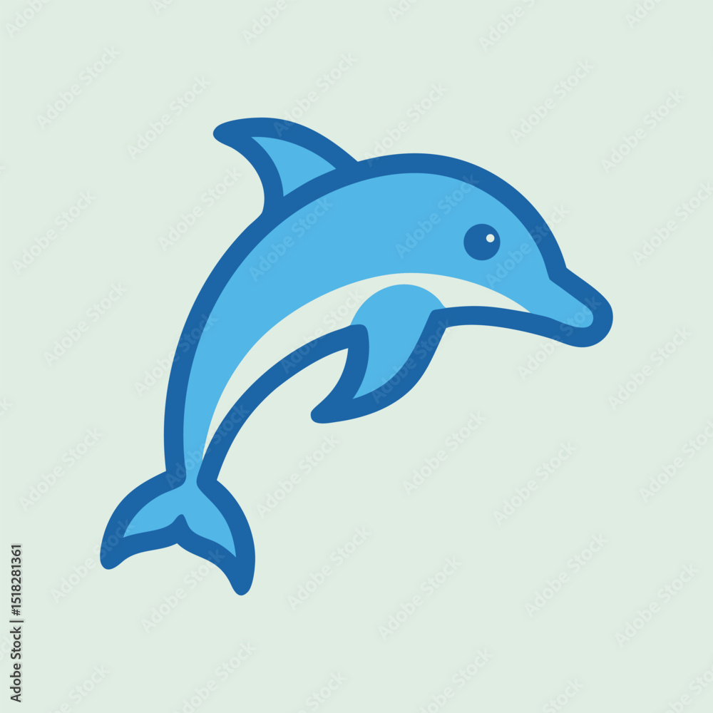 Fototapeta premium dolphin isolated on white