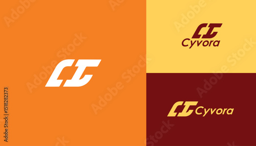 Modern and Minimalist CI Letter Logo Design Concepts