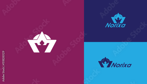 Modern Minimalist Logo Design  Abstract Crown Symbol for Business Branding