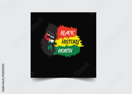 Black history month celebrate. vector illustration design graphic Black history month