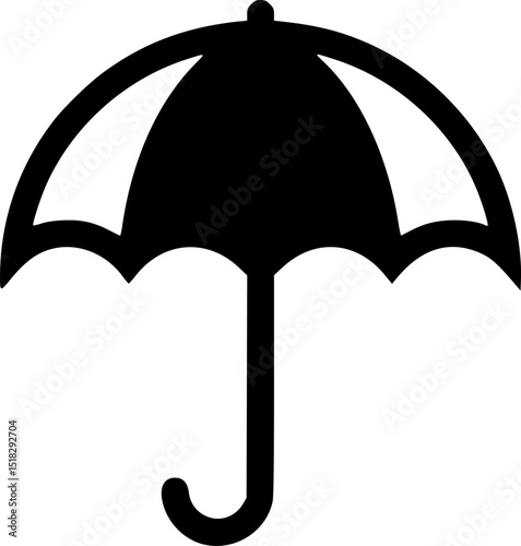 Transparent PNG available
Open Umbrella outline illustration
