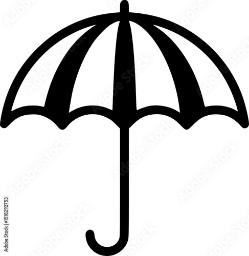 Transparent PNG available
Open Umbrella outline illustration
