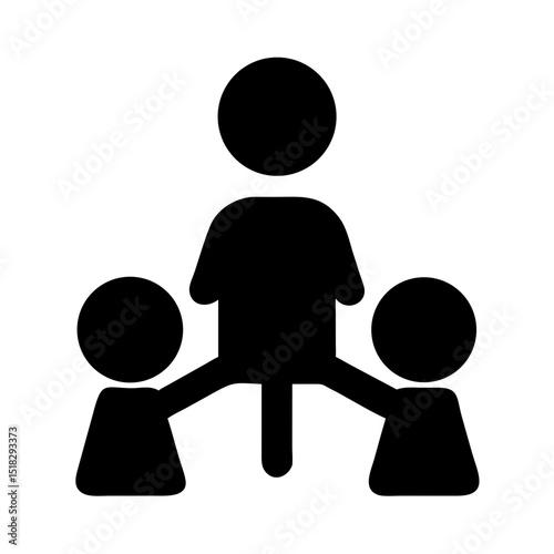 Family and parenting line icon  Vector of couples, single parents, children, elderly, baby, newborn, teenager thin ,linear ,illustration.