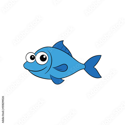 cartoon fish vector illustration