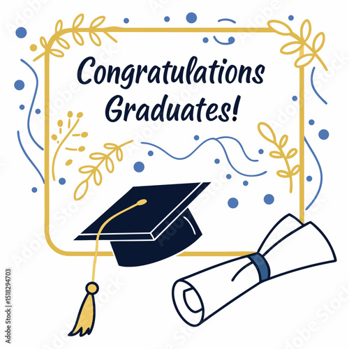 Graduate party greeting sign & svg