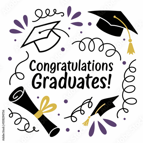 Graduate party greeting sign & svg