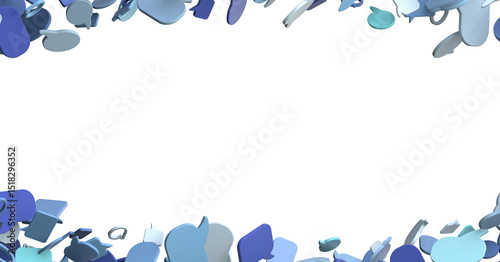 touching 3D rendering flyin...