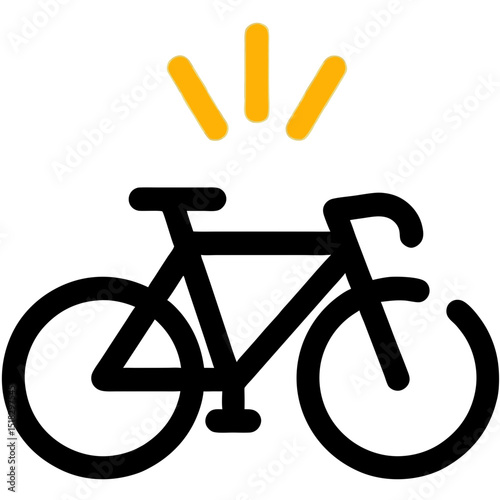 Adventure Mountain Bike Icon: Symbol of Outdoor Thrill