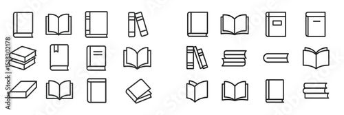 Collection of various book illustrations displayed in a creative arrangement