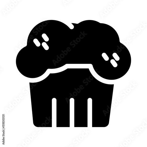 cake glyph icon