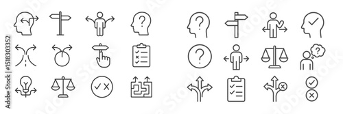 Symbols of decision making, guidance, and evaluation in a modern context