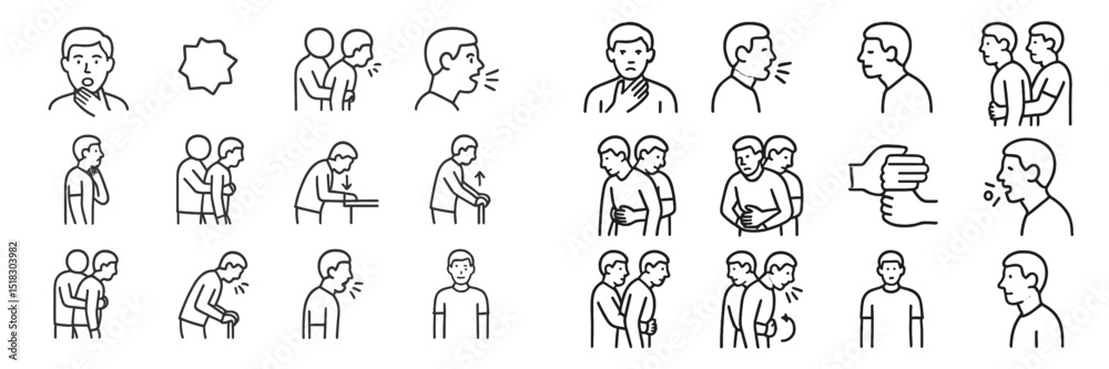 Expressions and gestures of communication and emotions illustrated in a diverse set of interactions Expressions and gestures of communication and emotions illustrated in a diverse set of interactions