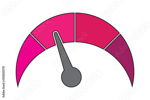  Simple speedometer gauge icon . Rating Speed Meter. Speedometer icon. Speed indicator sign. Internet car speed . vector  