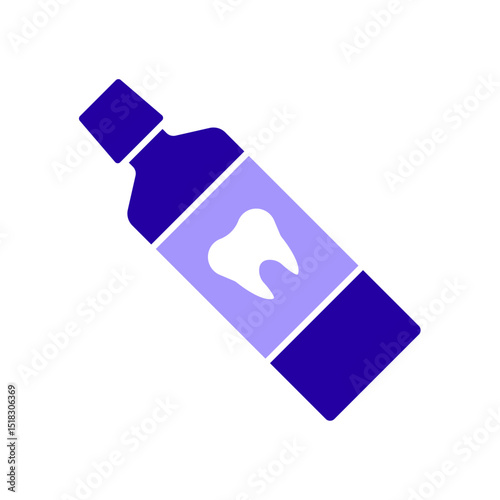 Icon a toothpaste, isolated against a clean background.