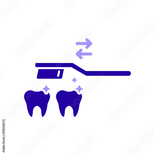 Icon a brushing, isolated against a clean background.