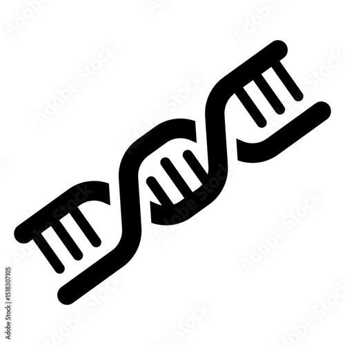 Dna Glyph Icon