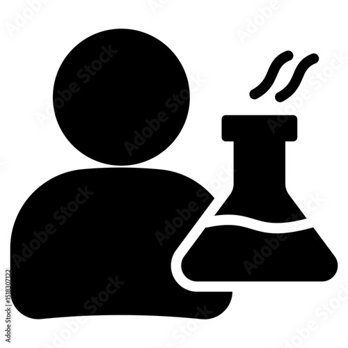Scientist Glyph Icon