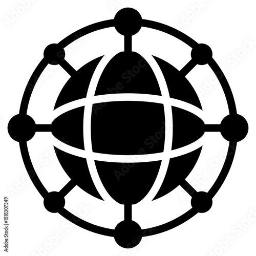 Networking Glyph Icon