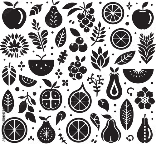 Fruit and Leaf Vector Collection