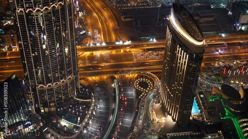 A Mesmerizing Display of Colorful Lights on Urban Roads