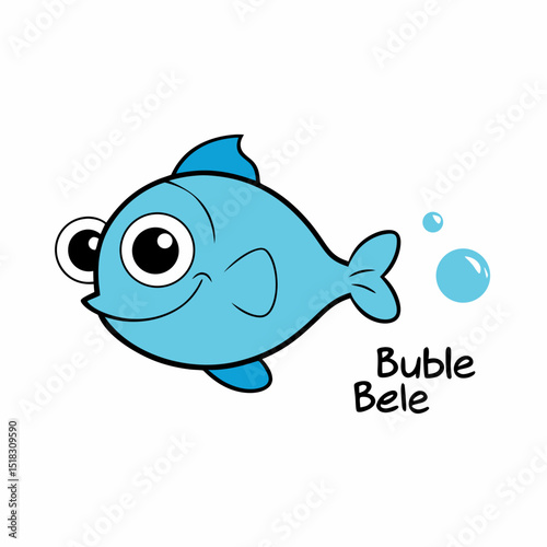 cartoon fish vector illustration