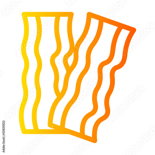 bacon gradient icon