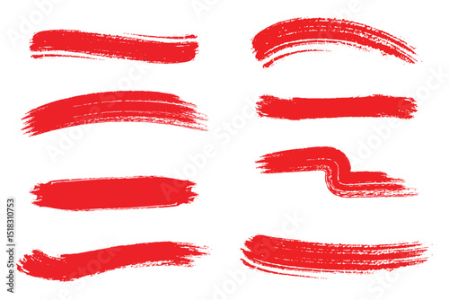 Brush strokes vector. Paint, ink brush, brush strokes, brushes, lines, frames, buttons, grungy rough grunge thick paint line texture. Ink brush stroke set, black grunge smear collection .  