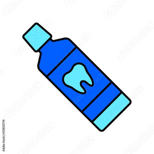 Icon a toothpaste, isolated against a clean background.