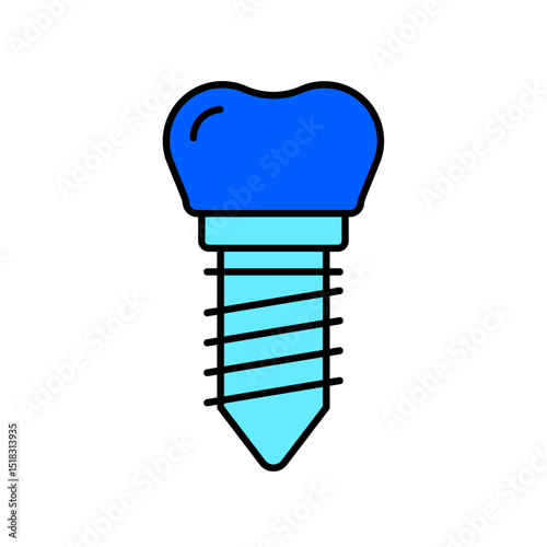 Icon a implant, isolated against a clean background.