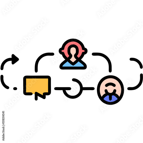 Efficient Automation Icon: Symbol of Technological Innovation