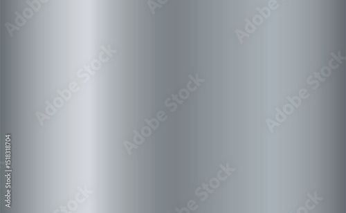 Texture panorama of silver metal with reflection - background