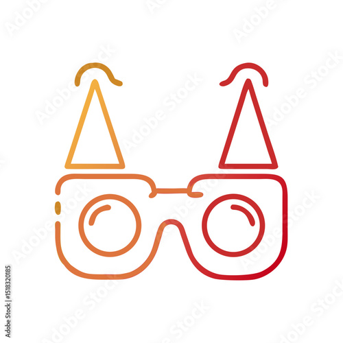 Birthday Party Glasses Icon for Fun Costume and Celebration