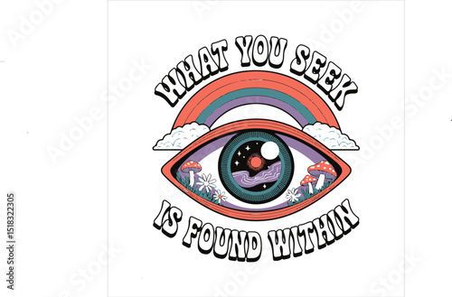 a beautiful eye with thick eyelashes A centered vector illustration design