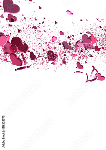 3d hearts