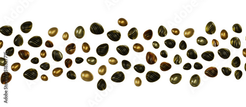 Luxury golden easter eggs i...