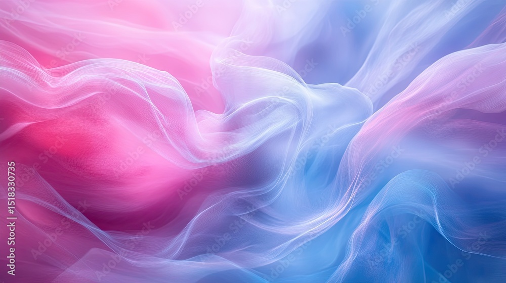 Obraz premium A vibrant, flowing fabric display in pastel hues.