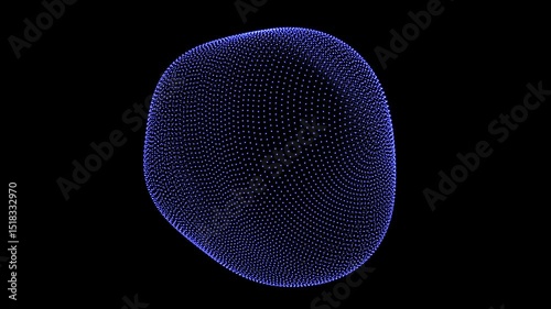 Animation of Abstract Digital Particle Background