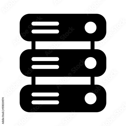 Data Center Glyph Icon