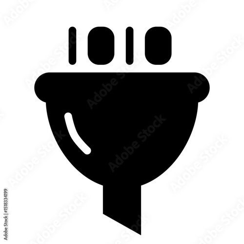 Data Filtration Glyph Icon