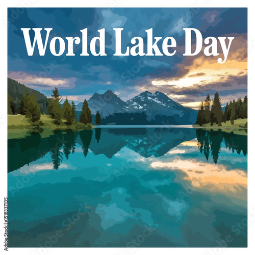 World Lake Day poster banner