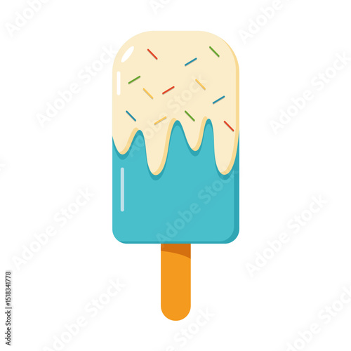 ice cream graphic print t-shirt, apparel, posters, background. Tasty frozen dessert. Summer graphic t shirt design