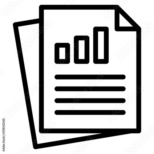 Reporting icon in vector illustration