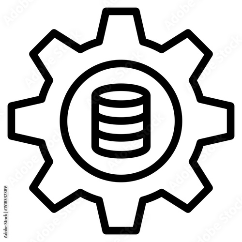 Data models icon in vector illustration