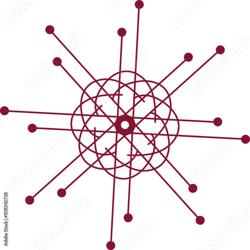 Beautifully crafted mandala vector illustration featuring detailed, symmetrical patterns in a circular layout. Ideal for use in spiritual art, coloring books, meditation visuals, textile design, and d