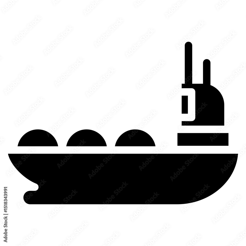 Obraz premium Oil Tanker Ship Icon Element For Design