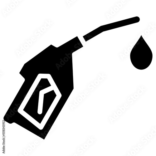 Gas Pump Nozzle  Icon Element For Design